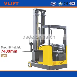 1.5 Ton Electric Reach Stackers Truck, Max. Lift Height 7400mm thumbnail-1