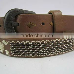 Wholesale Embroidery PU Leather With 2.5 Width for Garment Decoration Belt thumbnail-1