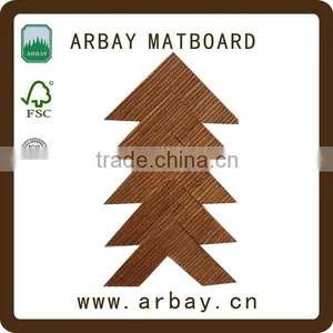 Precut 1.0mm 2.0mm 3.0mm Whitecore Vintage Linen Suede Matboards for Frame thumbnail-5