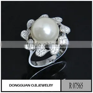 New Designs Cheap Copper Jewelry Flower Ring With Rose Gold Plated thumbnail-6