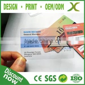 Free Design~~!! High Transparency Material Plastic Card; Transparent Business Card thumbnail-1