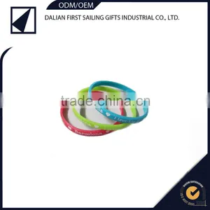 Hot Selling Round Silicone Bracelet Wristband Arm Cuff Bracelet Bangle,silicon Hand Ring Football Wristband Bracelet Band Free thumbnail-4