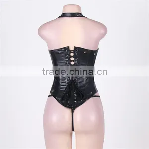 High Quality Hot Sale Cheap Plus Size Steel Boned Underbust Corset thumbnail-2