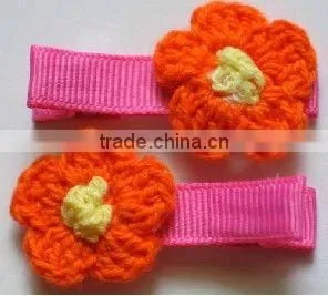 Single Prong Grosgrain Ribbon Full Lined Alligator Hair Clip (FCK-101070050-A) thumbnail-1