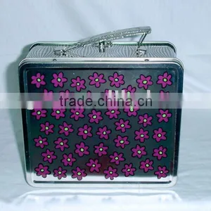 Handle Tin, Lunch Tin Box, Rectangular Tin Box thumbnail-1