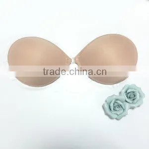 Hot Sell High Quality Sex Women Underwear for Sex Sexy Invisible Breathable Strapless Self Adhesive Silicon Bras thumbnail-2