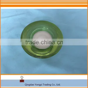 Fresh Green Round Glass Holder With Tealight Candle thumbnail-2
