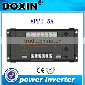 Waterproof MPPT 5A Street Light Solar Charge Controller 12/24v With USB Port thumbnail-1