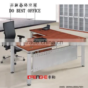 Wooden Office Furniture Table Aluminum Alloy Leg Frame Office Design Executive Desk thumbnail-1