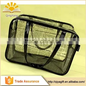 Fashional Handmade Promotional Unique Reusable Clear Cosmetic Pvc Tote Bag thumbnail-1