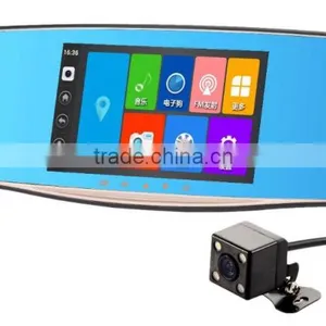5.0inch A33 Chipset Rearview Mirror Car Recorder GPS Location Function Dual Cameras Car DVR thumbnail-1