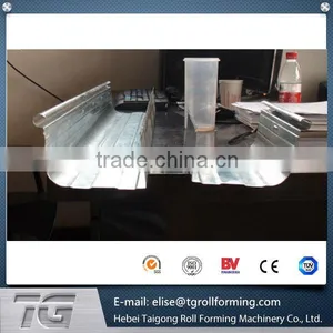 Half Round Color Steel Sheet Gutter Roll Forming Machine thumbnail-4
