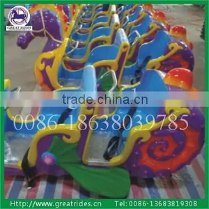 Funfair Amusement Games 16 Seats Sea Horse Ride for Sale thumbnail-6