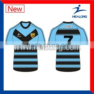 Blue and White Rugby League Jerseys Singapore Rugby Jersey Wholesale Rugby Shirts thumbnail-2