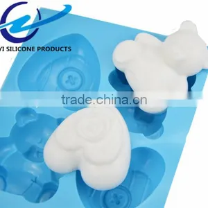 4 Even the Bear& Love Shape Silicone Cake Mould Bakeware Tool thumbnail-4