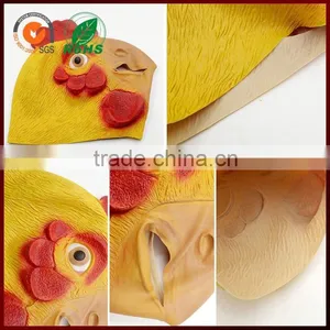 China Wholesale Halloween Costumes Animal Cock Head Mask thumbnail-3