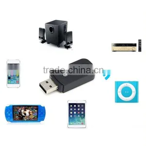 Portable Bluetooth Wireless USB Audio Music Receiver Adapter for Speakers With 3.5mm Audio Cable thumbnail-1