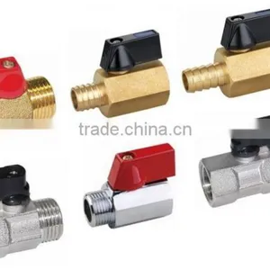 3/8 Inch Brass Mini Ball Valve Male and Female Thread thumbnail-3