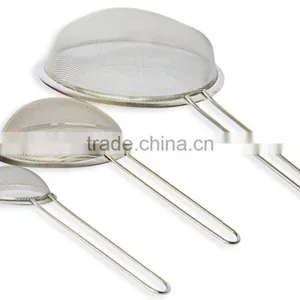 Food Strainer Set Fine Stainless Steel Fine Mesh Strainers, Colanders thumbnail-2