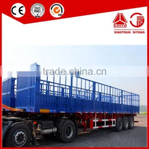 Trade Assurance Three Axle 14.2m Cattle Semi Trailer With Air Suspension for Vitnam thumbnail-1