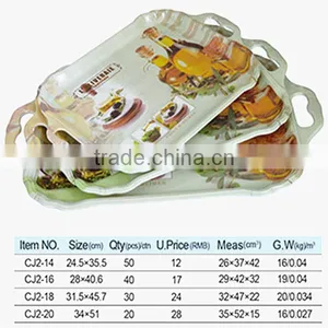 (W23.5XL33cm) Melamine Handle Tray thumbnail-2