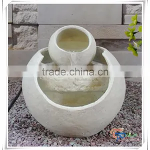 Small Ceramic Decoration Resin Tabletop Fountain thumbnail-1