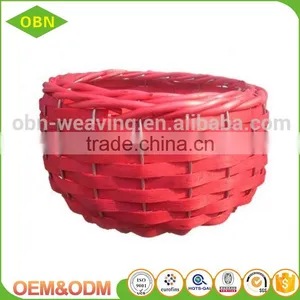 Wholesale High Quality Colorful Decorative Garden Handmade Wicker Basket Flower Pot thumbnail-5