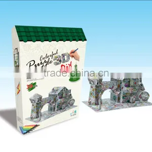 Newly-developed 3D Painting Paper Puzzle for Kids LT8882B thumbnail-1