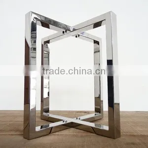 Polishing Stainless Steel Flat-packing Furniture Metal Coffee Table Bases thumbnail-3
