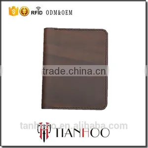 Business Commercial Custom Personalized Wholesale Genuine Leather RFID Blocking Card Holder thumbnail-1