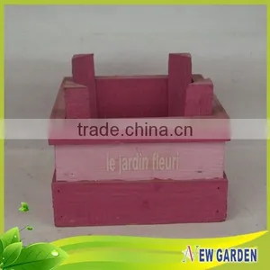 Homes and Gardens Natural Wooden Artificial Flower Basket Decoration thumbnail-6