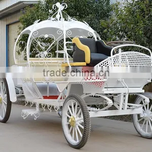 Outdoor Garden Horse Carriage Royal Horse Equipment Used Cinderella Pumpkin Horse Carriage(BG11-M060) thumbnail-2