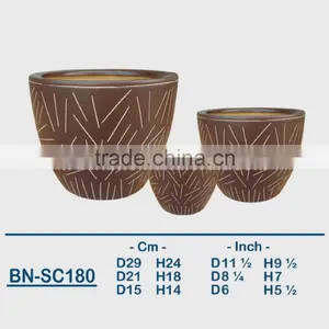 Vietnamese Ceramic Indoor Pot/ Indoor Planter BN-SC048 thumbnail-2