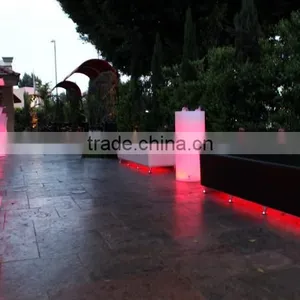 Acrylic LED Cocktail Bar Table, Banquet Cocktail Table thumbnail-1
