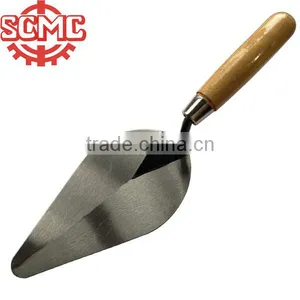 Wooden Handle Carbon Steel Blade Bricklaying Trowel thumbnail-1