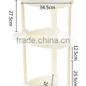Plastic 3 or 4 Layers Bathrooms Tripod Shelf thumbnail-5