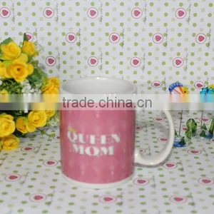 2014 Year Hot Sale 11oz Straight Body Ceramic New Bone China Round Decal Coffee Mug thumbnail-1