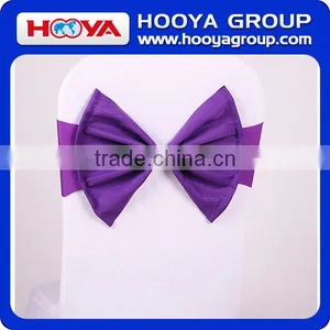 Reusable 2015 Popular Selling Party Decoration Wedding Satin Bow Chair Sash thumbnail-1