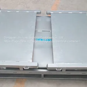 Impact Resistant Steel Pallet Box Stackable Powder Coating thumbnail-1