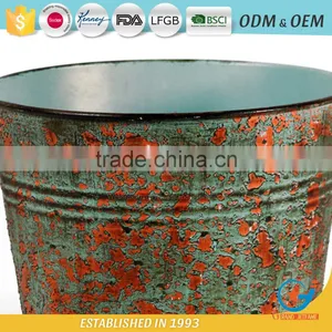 Garden Galvanized or Iron Outdoor Garden Planters Flower Pot Flowers thumbnail-4