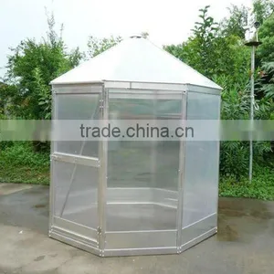 Hexagon White Greenhouse G1011 6.4x6.4ft thumbnail-1