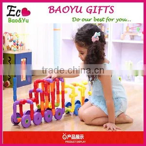 Intubate Colorful Building Blocks Plastic Pipe Type Blocks Educational Toys thumbnail-1