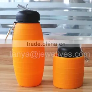 Silicon Collapsible Water Bottle With Various Colors and Capacity thumbnail-2
