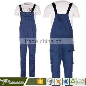 Cotton Fabric Blue Wear Rough Workwear Pants thumbnail-1