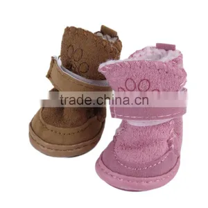 2 Colors 2015 New Fashion Pet Dog Pet Shoes Snow Boots Child Teddy Cotton Fla Small Dog Shoes Snow Boots thumbnail-5