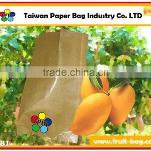 TPBI Taiwan High Quality Brown Kraft Mango Protection Growing Paper Bag Mango Moisture Proof Bag thumbnail-1