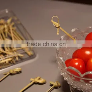 New Design China Wholesale Food Bamboo Fruit Skewers Pick thumbnail-2