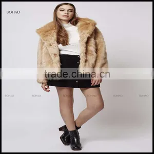 Wholesale Women's Winter Clothing and Luxury Ladies Faux Fox Fur Coat for Girls thumbnail-5
