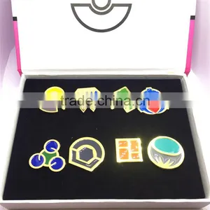 Wholesale Hot Sale Good Quality Cartoon Japanese Animation Pokemon Memorial Badge Set for Children Birthday Gifts thumbnail-5