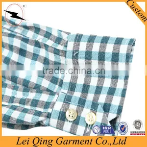 Korean Fashion Green Plaid Men Style Shirts thumbnail-5
